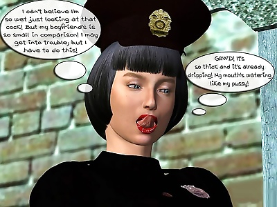 Policewoman interracial orgy..