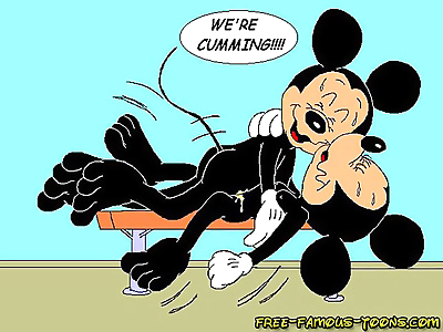 mickey ratón y Minnie orgía