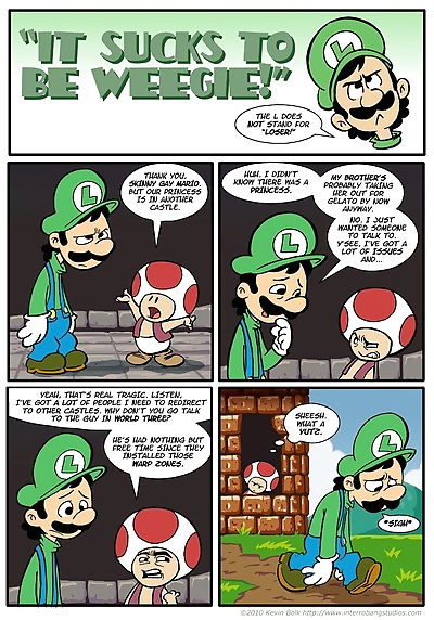 Super Mario het zuigt naar be..